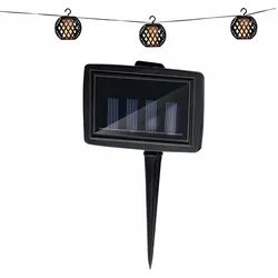 GRUNDIG Solar-Lichterkette, 3,4 m, 8x Leuchten
