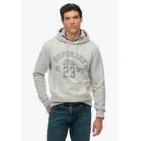 Superdry Athletic Ess Kapuzenpullover - Cadet Grey Marl -