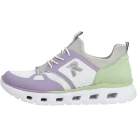 Rieker Slip-On Sneaker Damen Lila/Mint 38