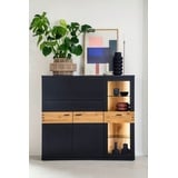 MCA Furniture MCA Cesena Highboard Holzwerkstoff/Schwarzgrau - Wildeiche