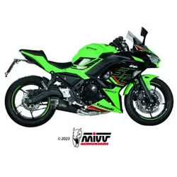 MIVV Delta Race Auspuffsystem mit EG-BE Carbon, Schwarz, Edelstahl
