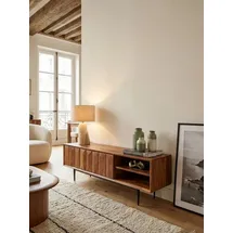 KADIMA DESIGN Lowboard 123x42x35 cm Braun Massivholz