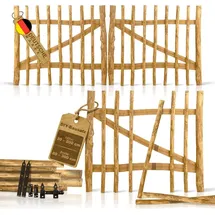 BooGardi Gartentor 120 x 120 cm Haselnuss/Holz