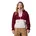 Women s Grove Half Zip Fleece Pull Over Rich Wine Dark Stone Eraser Pink L
