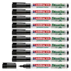 edding 25 EcoLine Permanentmarker schwarz 1,0 mm, 10 St.