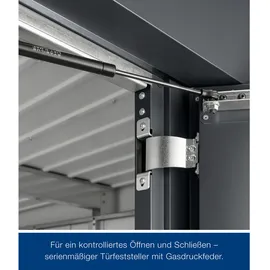 hörmann stauraumsysteme Juno Gerätehaus 2,14 x 2,14 m Anthrazitgrau