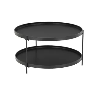 Couchtisch  Asinara , schwarz , Maße (cm): H: 46  Ø: 84