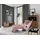 Fun Möbel Relaxliege Abramo Webstoff 80 x 100 x 200 cm Rosa mit Kissen
