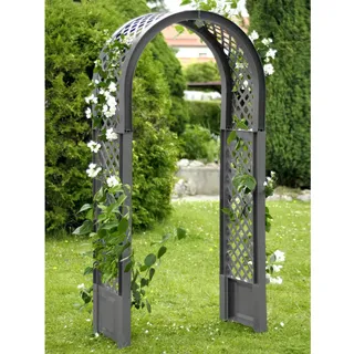 KHW Rosenbogen 100 x 6 cm Grau