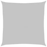 vidaXL Sonnensegel Hellgrau 3,6x3,6 m 100% Polyester Oxford
