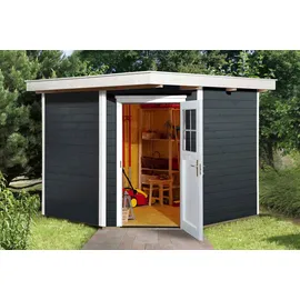 Weka Gartenhaus 229 2,39 x 2,35 m anthrazit