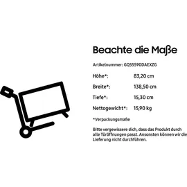 Samsung GQ55S90D 55" OLED 4K Tizen Smart TV S90D