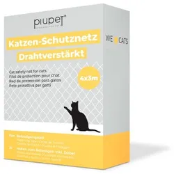 PIUPET Katzennetz drahtverstärkt 4 m