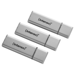 Intenso INTENSO USB 2.0-Stick Alu Line, 16 GB, 3er Pack USB-Stick