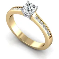 Verlobungsring VR05 750er Gelb-/Weiflgold - 3254