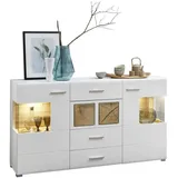Möbel Boss Sideboard 170 x 94 x 42 cm Weiß / Braun