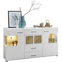 Möbel Boss Sideboard 170 x 94 x 42 cm Weiß / Braun