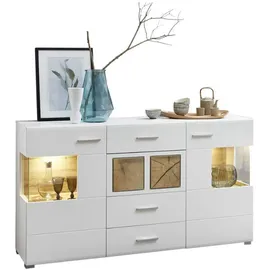 Möbel Boss Sideboard 170 x 94 x 42 cm Weiß / Braun