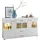 Möbel Boss Sideboard 170 x 94 x 42 cm Weiß / Braun