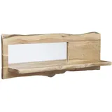 Massivmoebel24 Wandregal 121 x 22 x 38 cm Beige