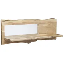 Massivmoebel24 Wandregal 121 x 22 x 38 cm Beige