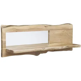 Massivmoebel24 Wandregal 121 x 22 x 38 cm Beige