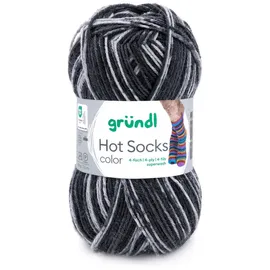 Gründl Sockenwolle 4-fach Grau 50 g