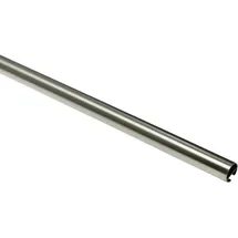 GARDINIA Gardinenstange mit Innenlauf Chicago 20 mm Edelstahl-Optik 200 cm