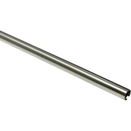 GARDINIA Gardinenstange mit Innenlauf Chicago 20 mm Edelstahl-Optik 200 cm