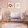 [en.casa] Kinderregal mit Sitzbank Høylandet 76 x 112 x 40 cm Holz Weiß/Rosa