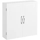 VASAGLE Wandschrank 18 cm x 60 cm x 60 cm Weiß