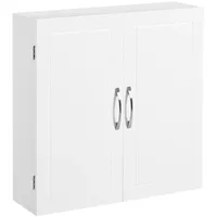 VASAGLE Wandschrank 18 cm x 60 cm x 60 cm Weiß