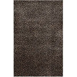 OTTO home Teppich OTTO HOME "Fynna, Leoparden-Muster, Animalprint", beige, B:120cm H:9mm L:180cm, Kunstfaser, Teppiche, Teppich, besonders weicher Flor, Wohnzimmer, Schlafzimmer, Esszimmer, Leo