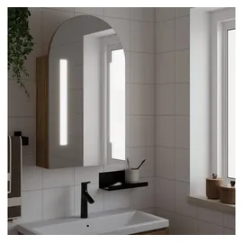 vidaXL Eichenoptik 42 cm braun mit LED-Beleuchtung