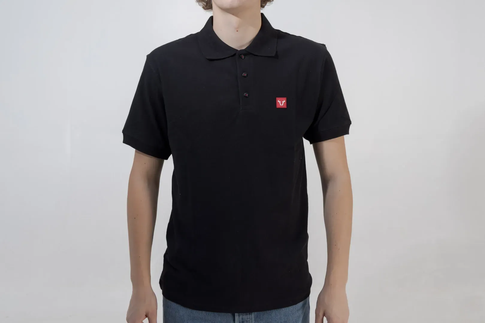 SW-Motech Polo-Shirt - Core Line. Schwarz. Herren. Größe M., schwarz