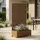 casa.pro Trennwand mit Blumenkasten 190 x 82 x 38 cm Braun Stahl