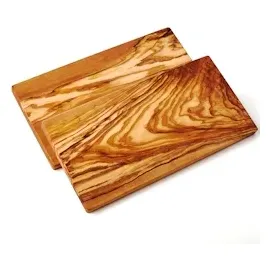 dasolivenholzbrett 2er Set Frühstücksbrett rechteckig 30cm