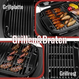 Royal Gourmet 2-Brenner Gasgrill und Griddle Combo schwarz