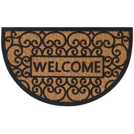 vidaXL Halbrund 45 x 75 cm Braun