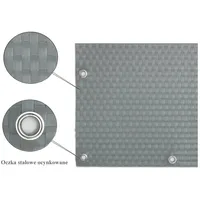 Progresja Balkonverkleidung 0,9 x 300 cm Hellgrau Polyrattan