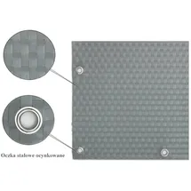 Progresja Balkonverkleidung 0,9 x 300 cm Hellgrau Polyrattan