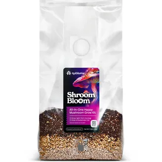 ShroomBloom Magic All-in-One Pilz-Pilz-Wachstums-Set, einfachste Möglichkeit, Ihre eigenen frischen Pilzsporen zu Hause anzubauen, sterilisierter Getreide-Lawn und Substratbeutel für einfaches