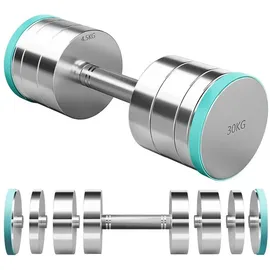 luxuskollektion Kurzhantel Verstellbar Kurzhanteln 30 kg 2er Set blau