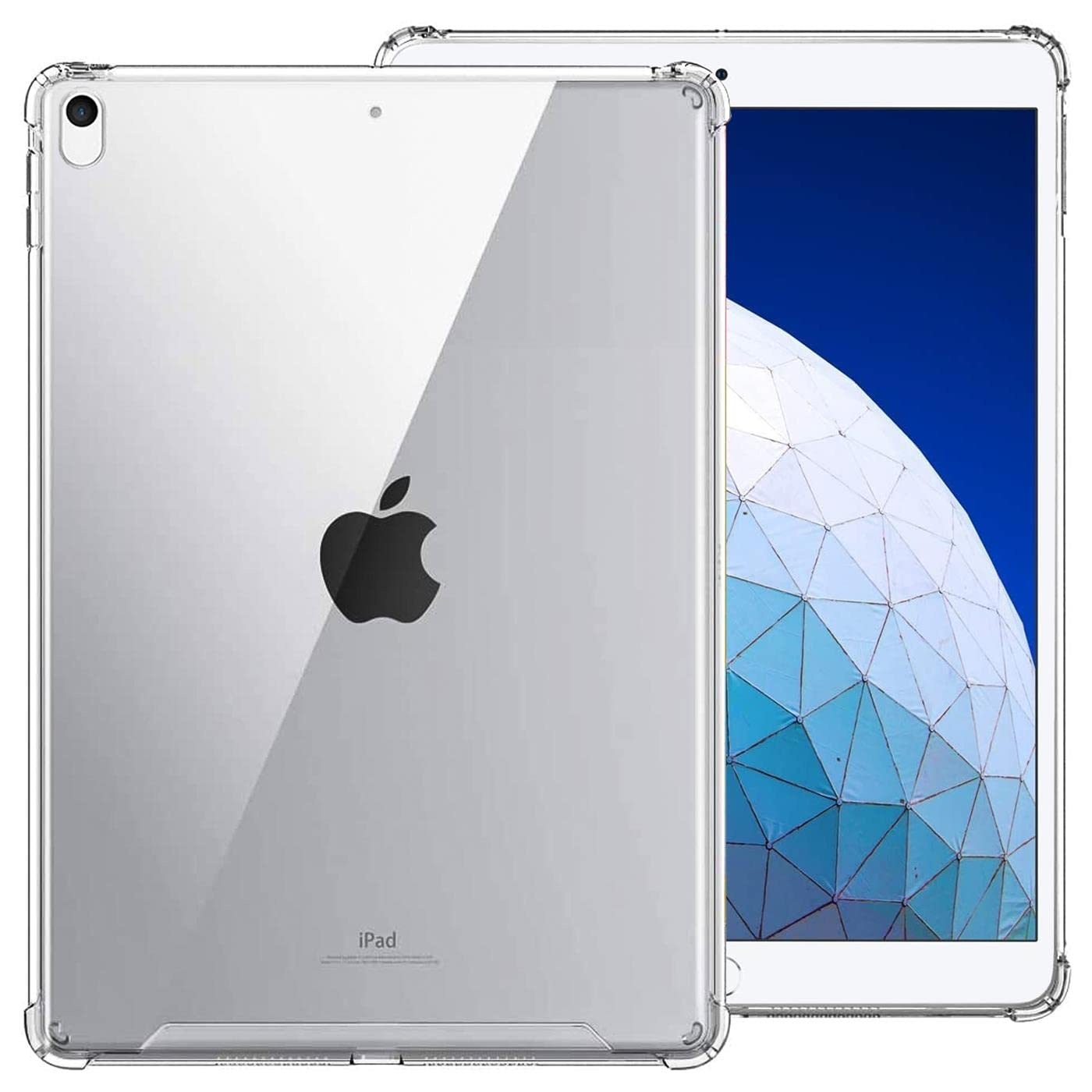 CoolGadget Hülle Silikon Case kompatibel mit iPad Air 3 Schutzhülle [Durchsichtig, Crystal Clear] Cover extra Kantenschutz Rückschale Handyhülle Bumper
