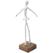 creedwood Skulptur, weiß, Holz, 14x37x10 cm, Dekoration, Skulpturen | Dekoobjekte, Skulpturen