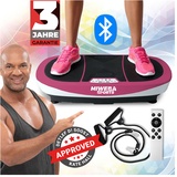 MIWEBA Sports Vibrationsplatte MV200, 3D-Vibration, Fernbedienung, Bluetooth, Display, 2 x 200 Watt (Pink)