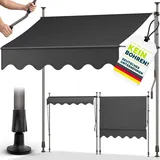 tillvex Klemmmarkise 200 cm anthrazit