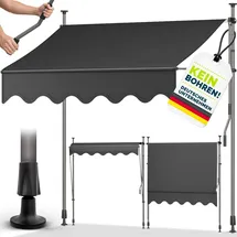 tillvex Klemmmarkise 200 cm anthrazit