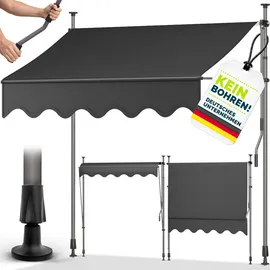 tillvex Klemmmarkise 200 cm anthrazit