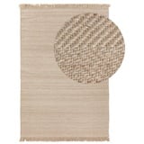 benuta Pure Wollteppich Lars Beige 120x170 cm - Naturfaserteppich aus Wolle